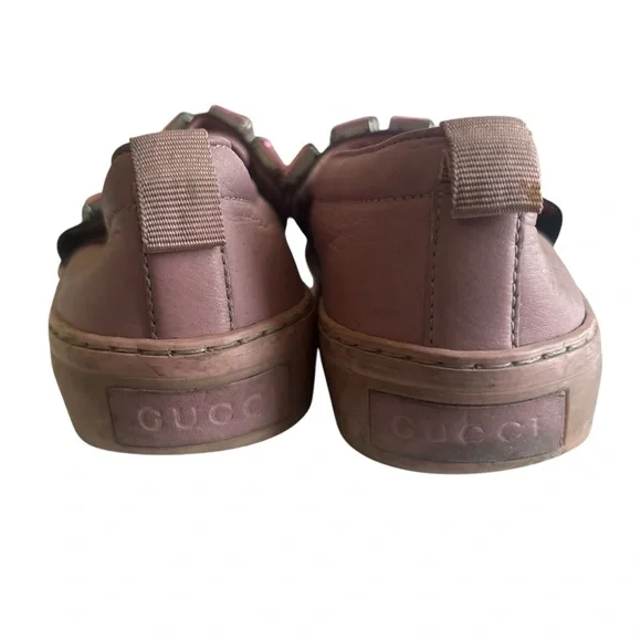 Pink Gucci Rhinestone slip on sneakers shoes 36 - Picture 6 of 10